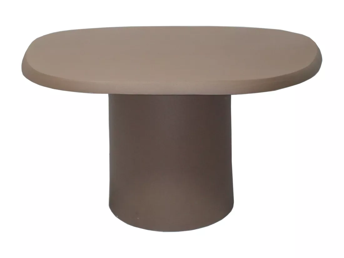 Table basse en métal - Taupe - ZINARA