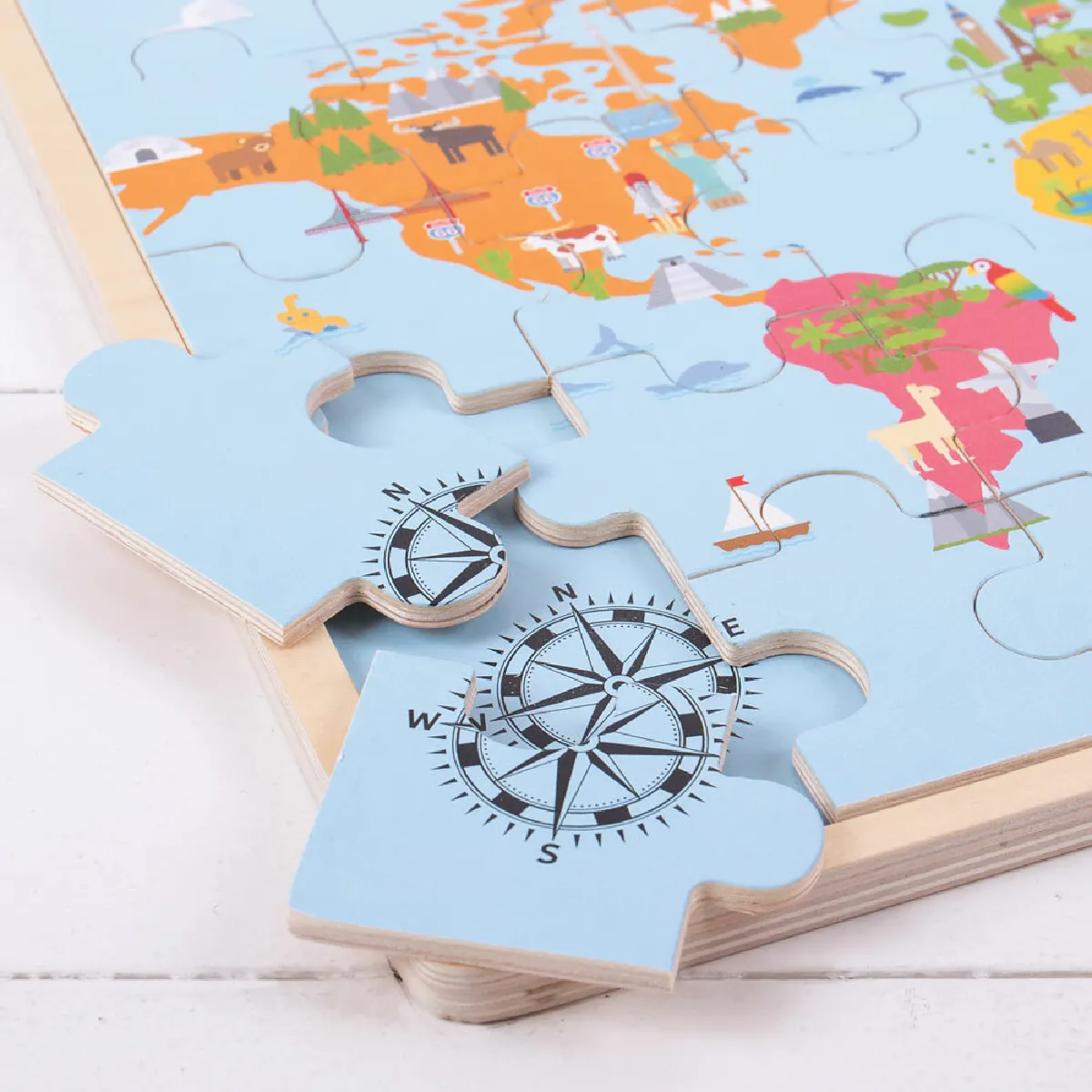 Bigjigs Toys Carte du Monde