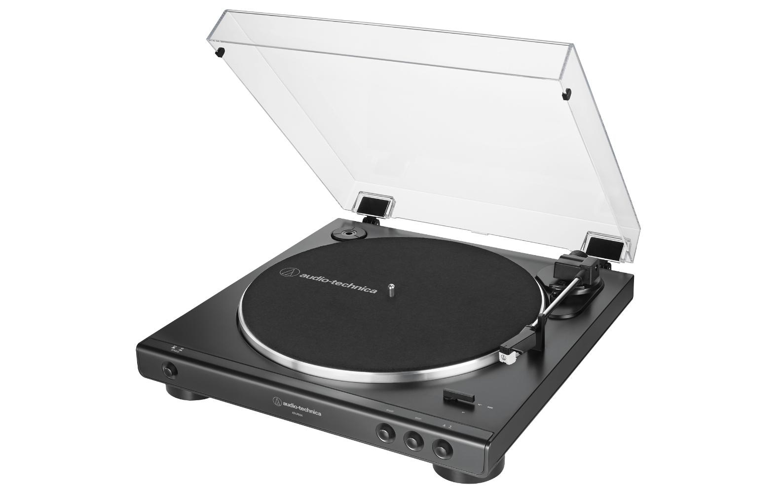 Plattenspieler AT-LP60XBK Schwarz<br>Vollautomatischer, riemengetriebener Plattenspieler