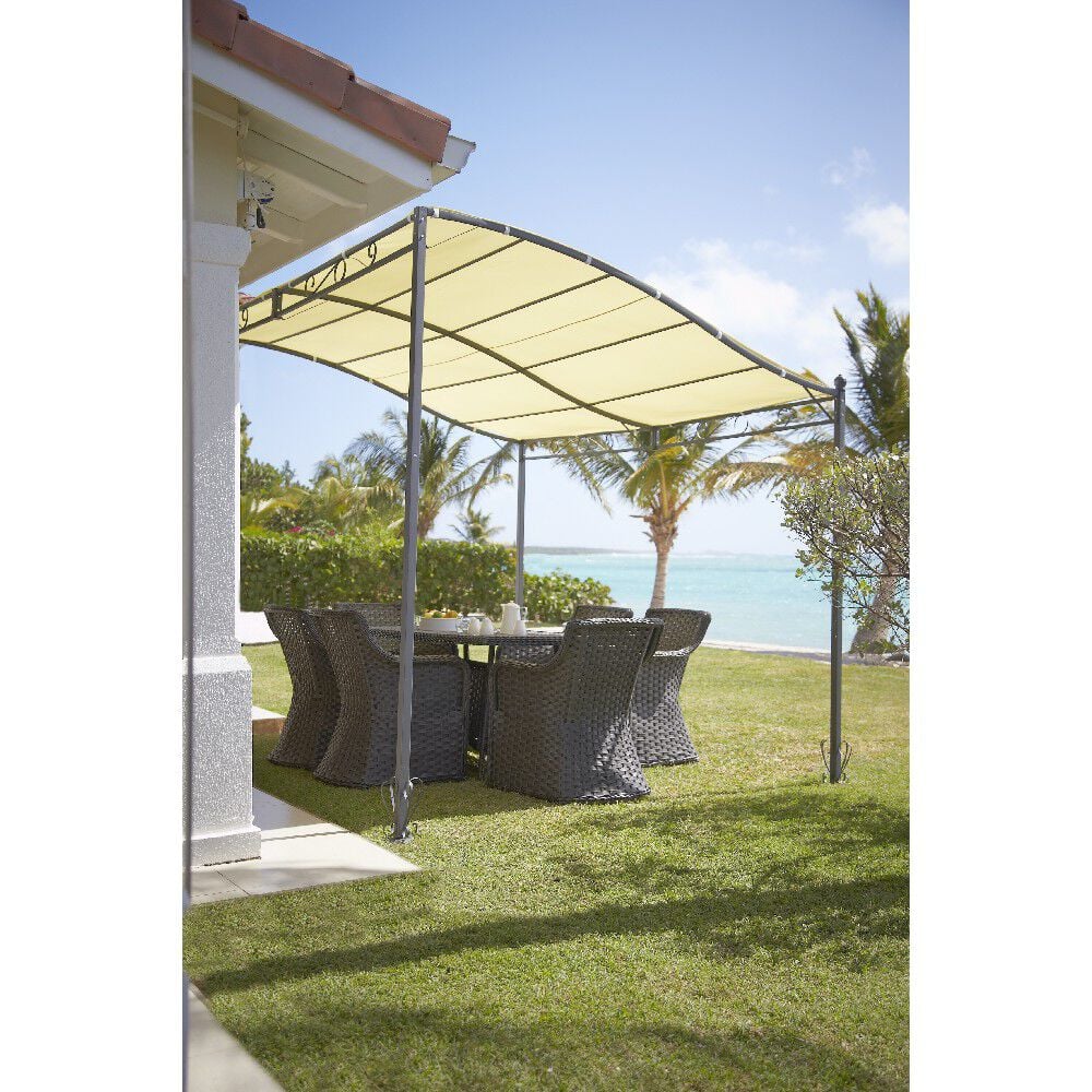 Marquise pergola autoportante métal