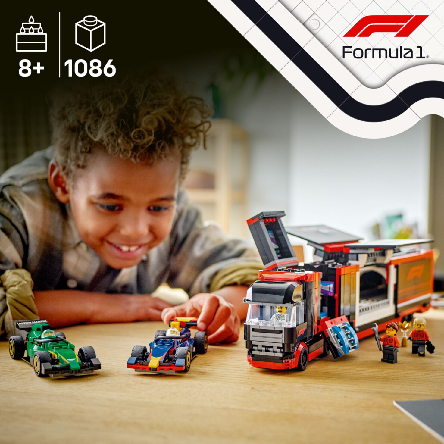 LEGO® City 60445 F1 Transporter mit RB20 & AMR24 F1ab 8 Jahren