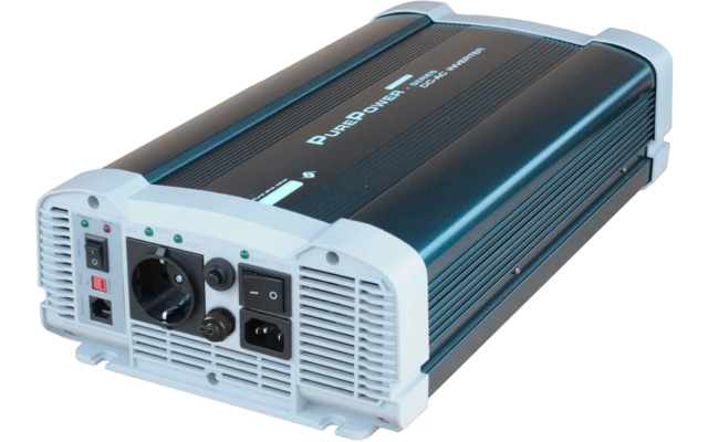 Xenteq Wechselrichter mit eingebautem Umschaltrelais 12 V DC - 230 V AC reine Sinuswelle mit App-Funktion