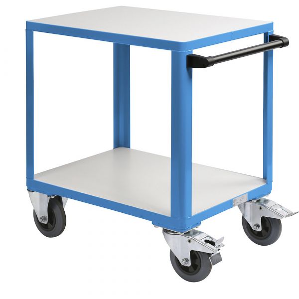 Eurokraftpro Mesa Industrial Rodas, Cxl 750 X 550 mm, Azul Claro Ral 5012 - M1014888-522025