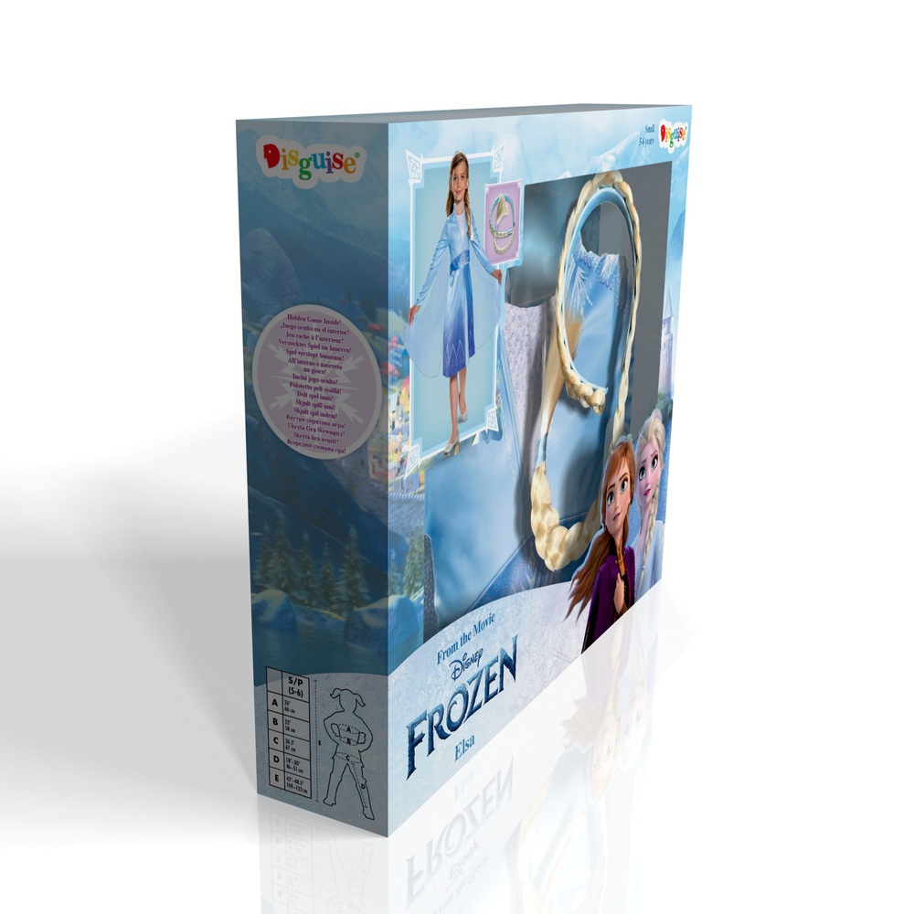 Elsa-Kostüm und Haarteil aus der Eiskönigin-Box