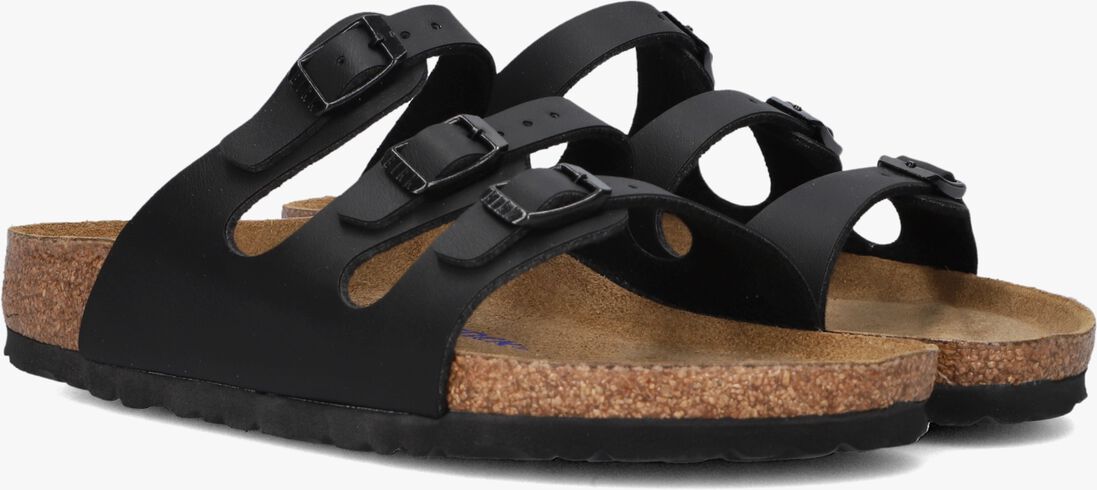 zwarte birkenstock slippers soft foodbed