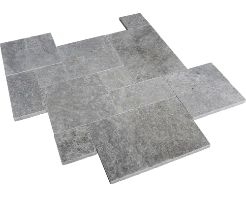 FLAIRSTONE Natuursteen Terrasplaat Genua Travertin Romeins Patroon Set = 1,48 m²
