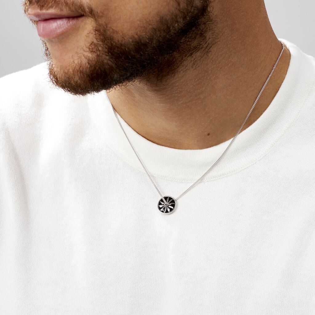 Collier Keenan Argent Blanc