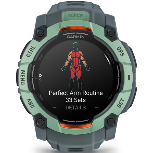 Nouveautés trail GARMIN INSTINCT 3 50 MM AMOLED N EOTROPIC BEZEL W/ TWILIGHT BAND