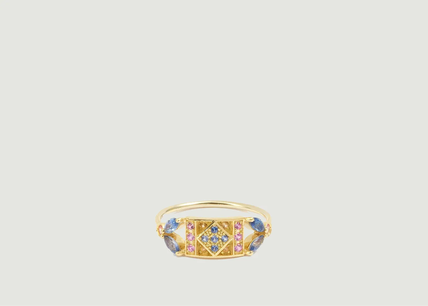 Bague Ava 2 Bleue Sophie d'Agon