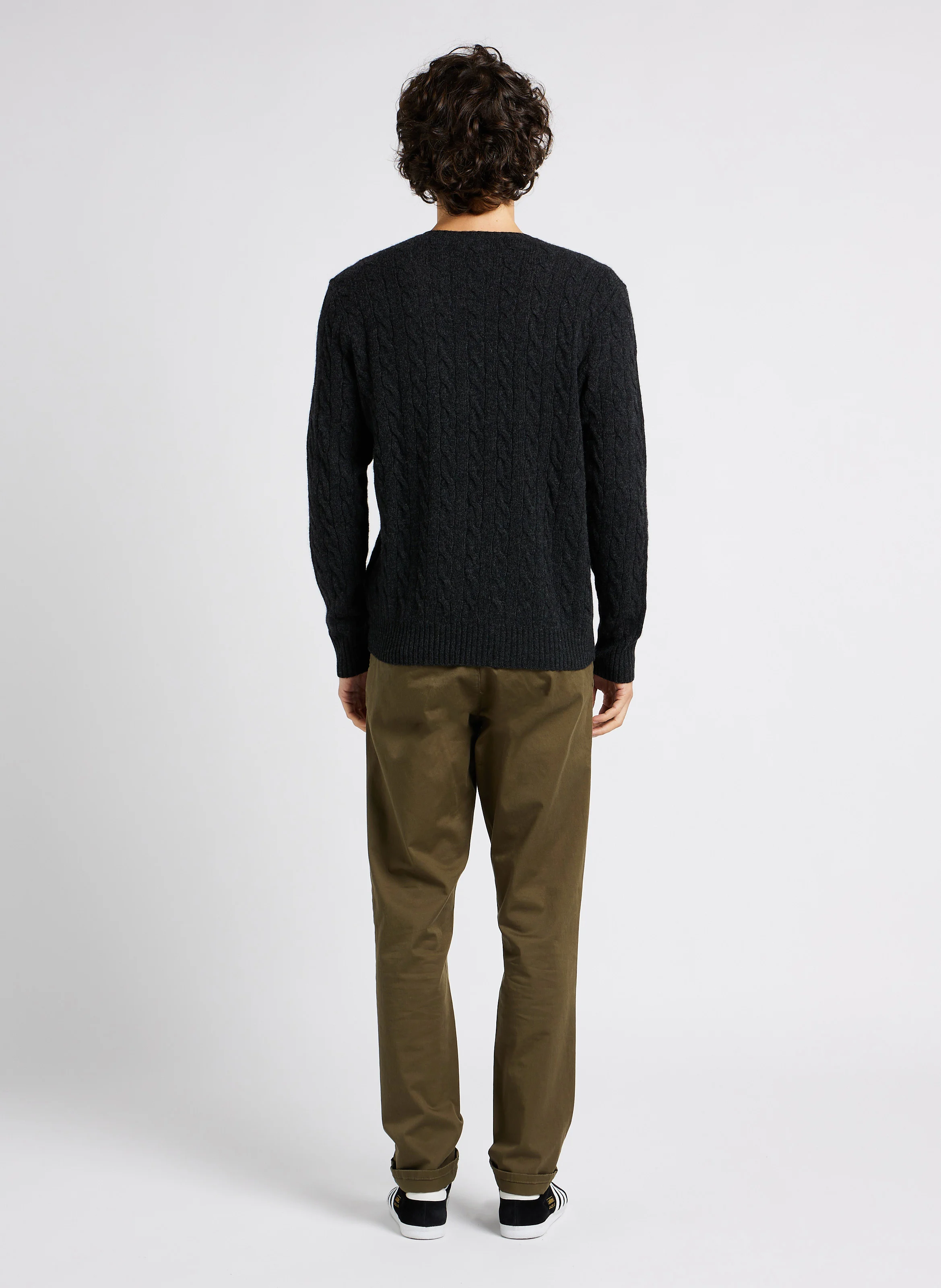 Pantalon slim en coton biologique mélangé | Vert