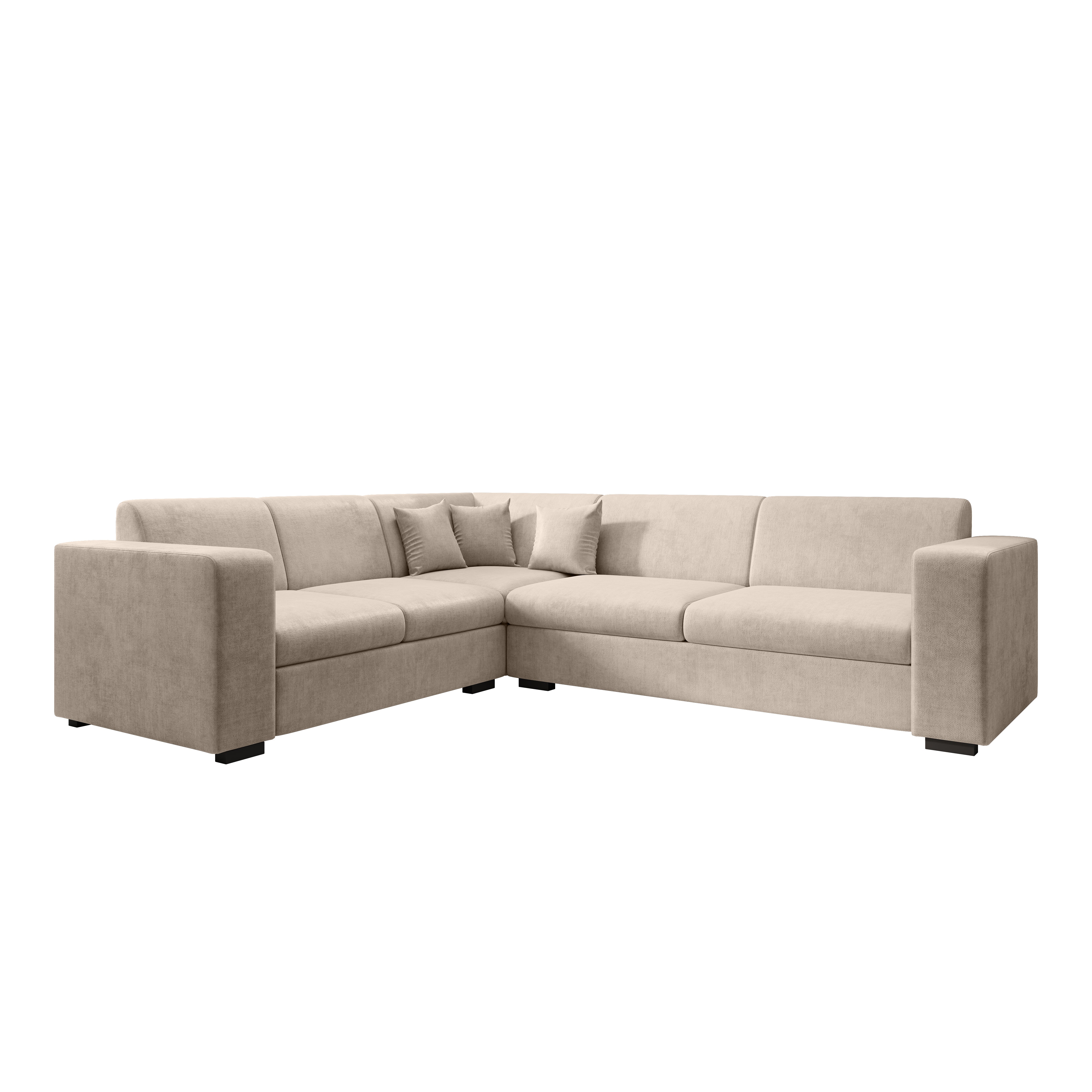Santana - Hoekbank 4-zits - Velvet beige - Links