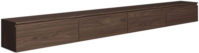 Selsey - Bemmi - Hangend TV-meubel - Houtlook Walnoot - 300 cm