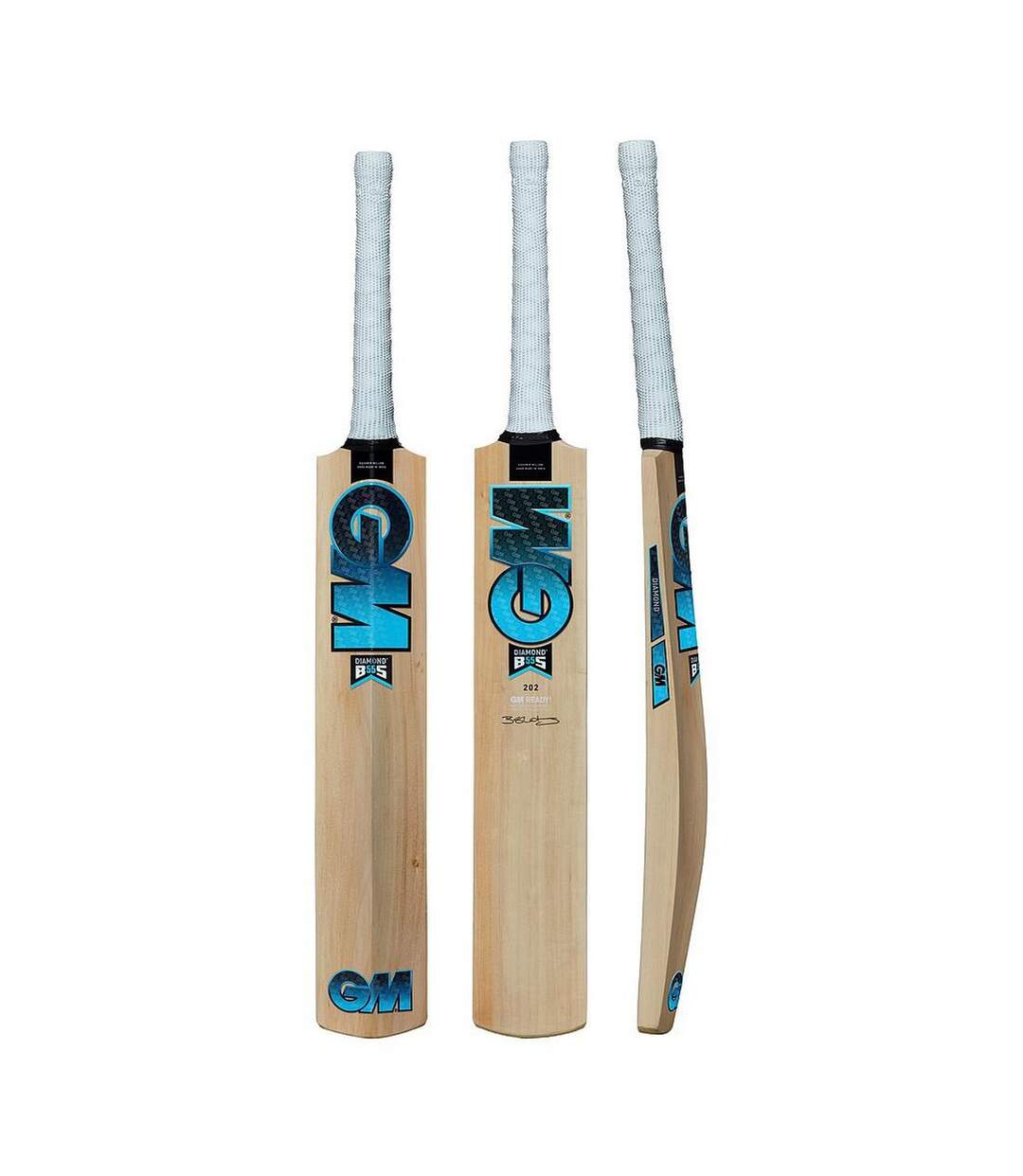 Gunn And Moore - Batte de cricket DIAMOND (Beige clair / Bleu) - UTRD2608