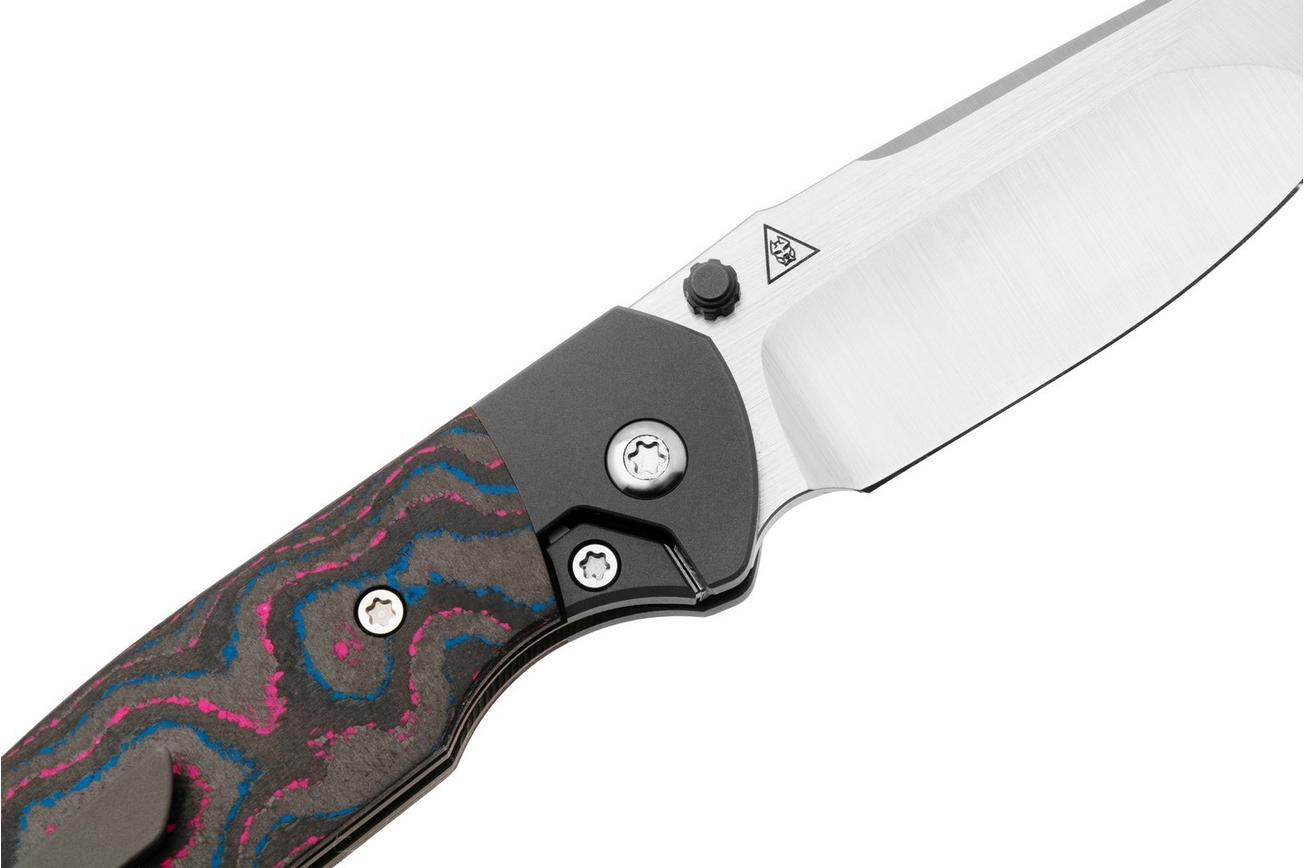 Jack Wolf Tango TANGO-01-CC-MIAMI, Satin CPM S90V,  Titanium CamoCarbon Miami, zakmes, Chris Ortiz design