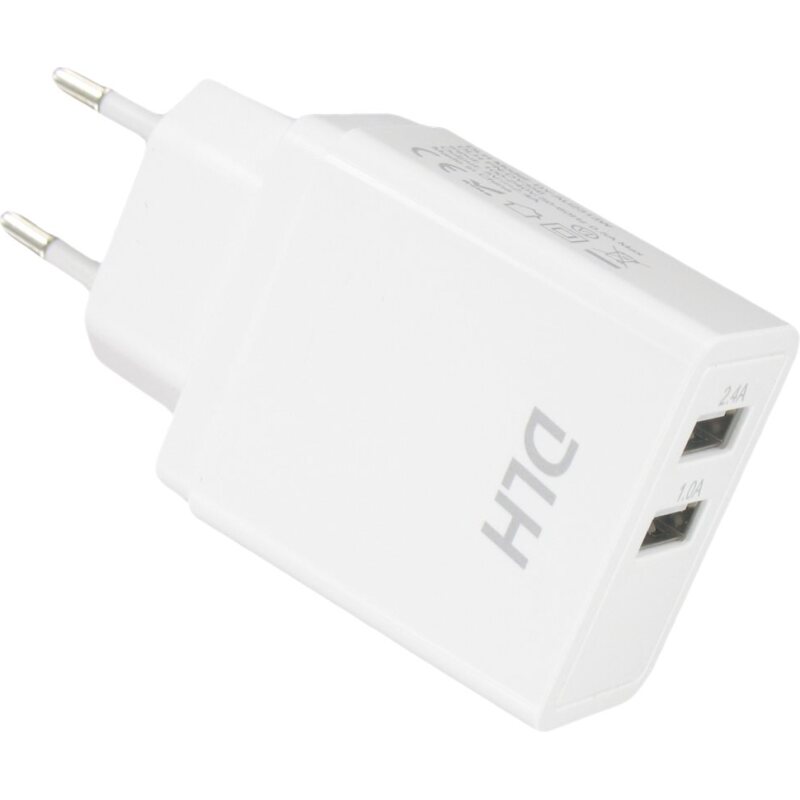 DLH Chargeur secteur 2 ports USB 12W