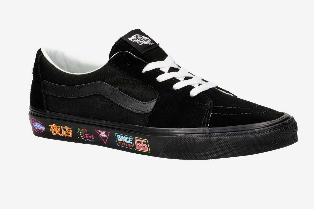 Vans Sk8-Low Schuh (market black neon)