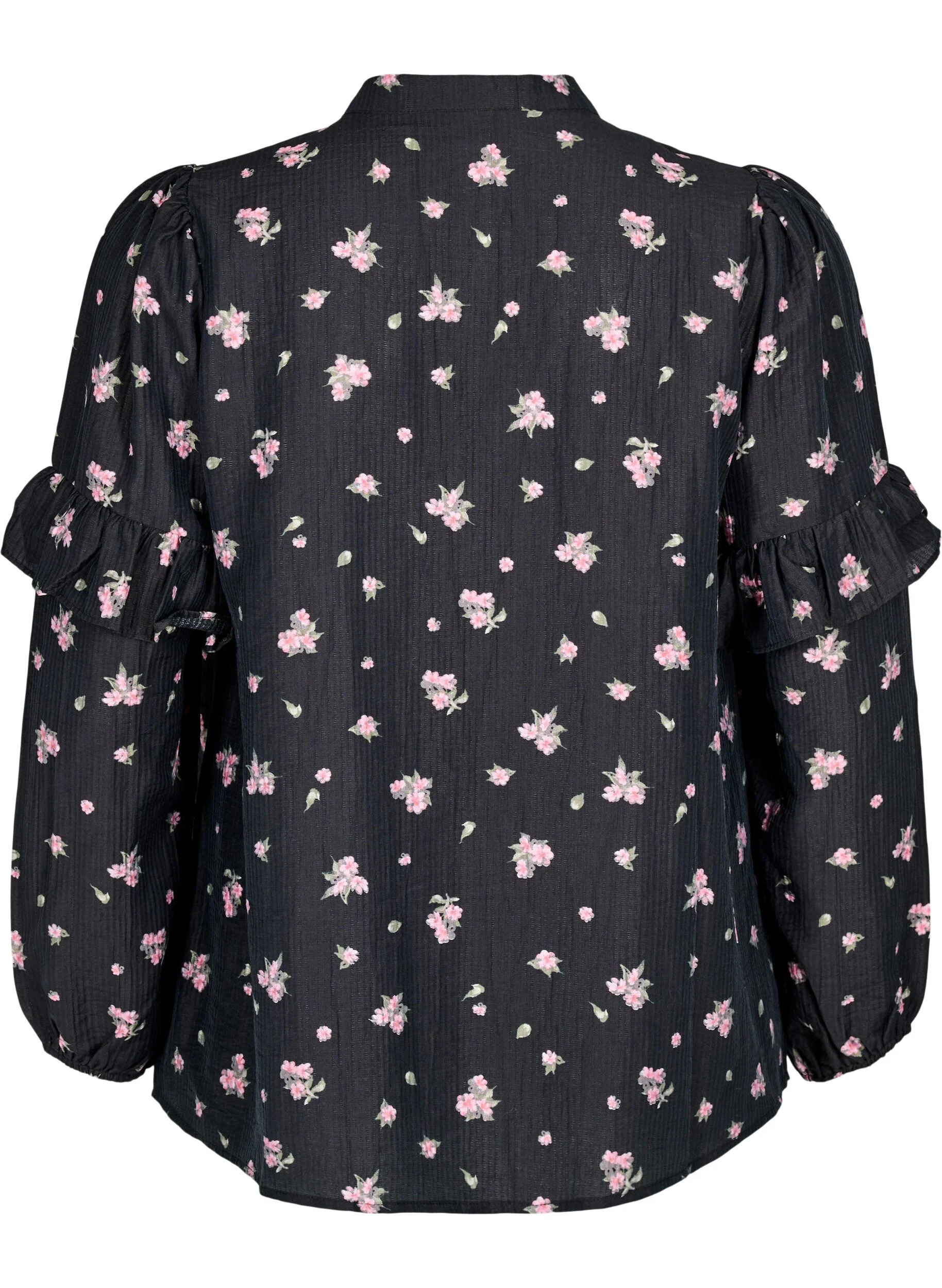 Blomsteret bluse i lyocell