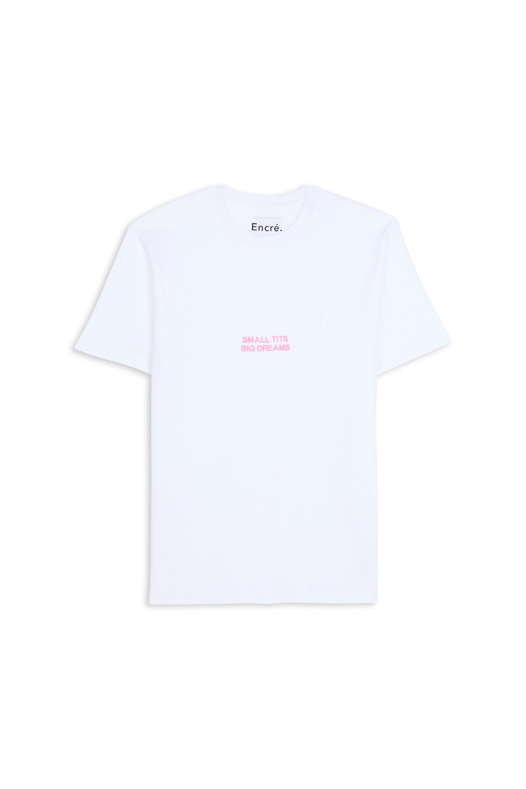 ENCRE T-shirt  ENTS02STBD SMALL TITS SUM Blanc