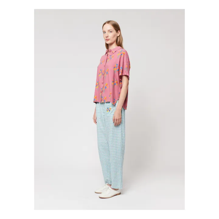 Bobo Choses Pantalon Loose Vichy - Collection Femme  | Bleu turquoise