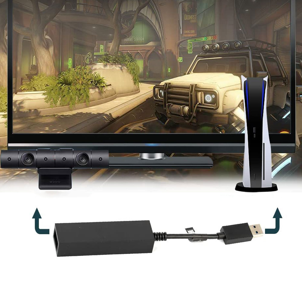 Kamera / VR Adapter Stecker für Sony Playstation PS4 / PS5 - Schwarz