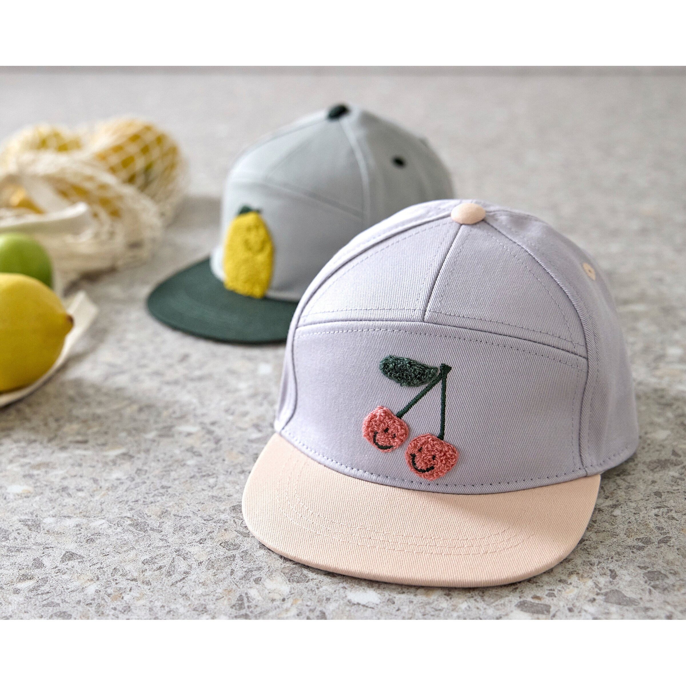 Lässig Cap Kirschen Little Gang lila/rosa