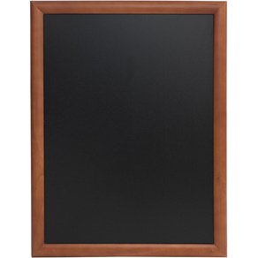 Ardoise murale UNIVERSAL, avec cadre en bois, marron