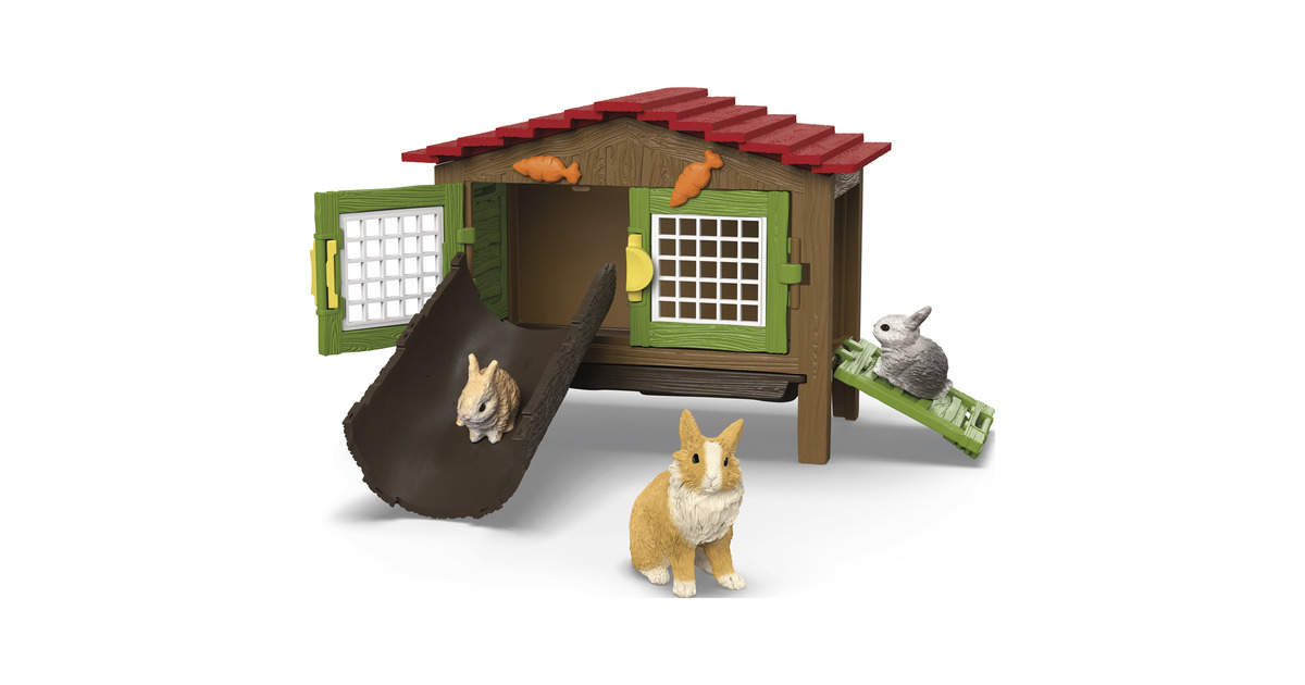 SchleichFarm World - Konijnenhok speelfiguur  (42728)