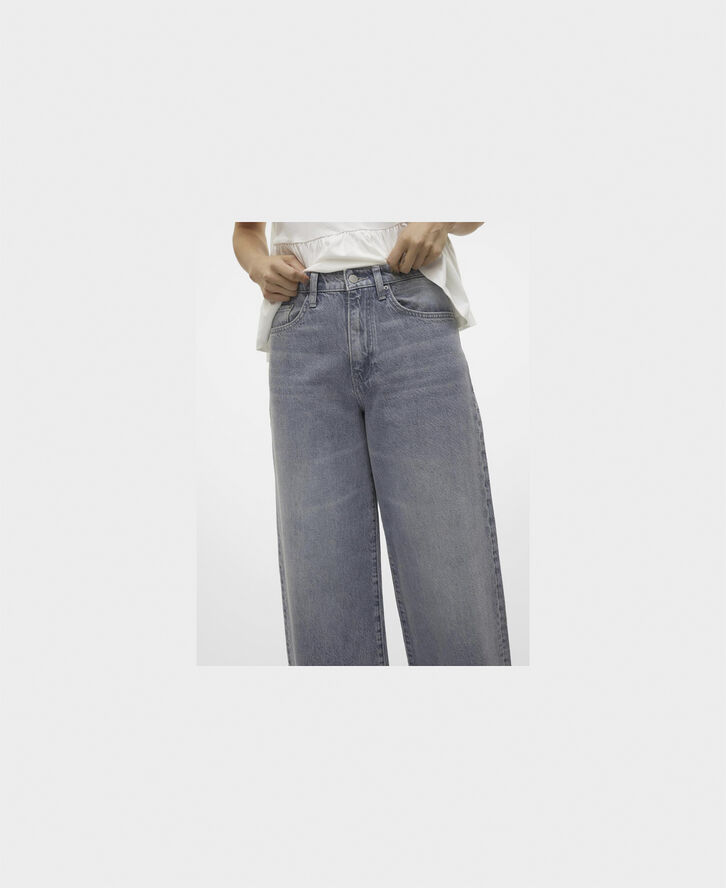 Vero Moda VMELINA SHR WIDE DNM JEANS BA232 VM Medium grey denim