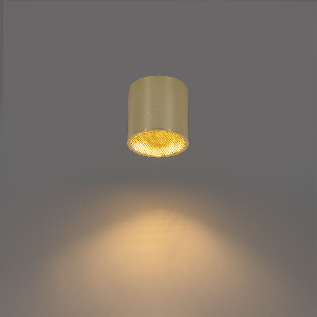 Design opbouwspot goud GU10 111mm - Impact Honey