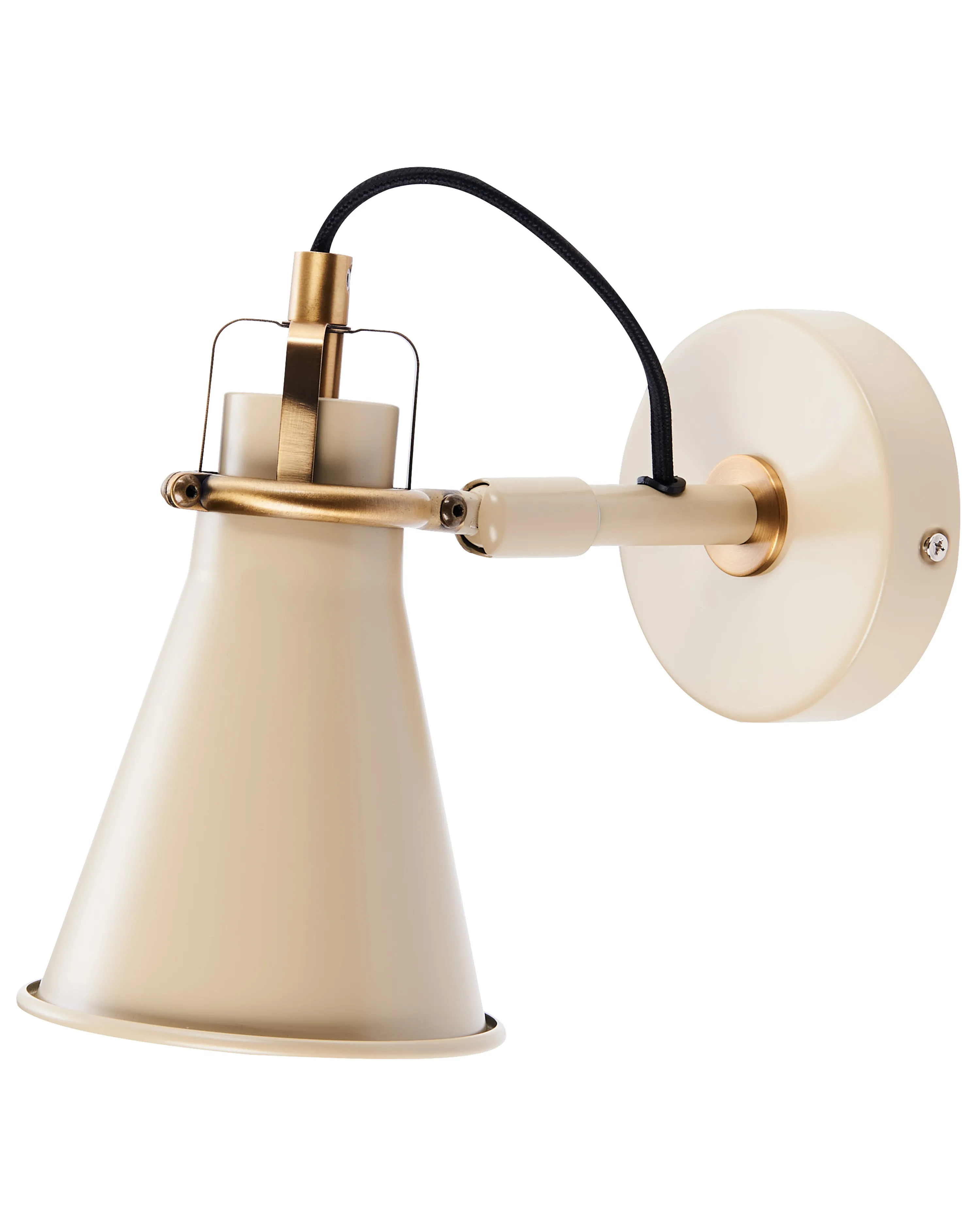 Set van 2 wandlampen MOYOLA verstelbaar Metaal Beige