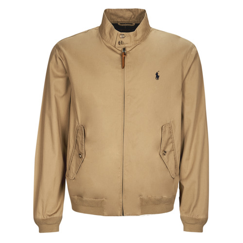 Polo Ralph Lauren - BLOUSON ZIPPE EN SERGE DE COTON AVEC DOUBLURE TARTAN Beige