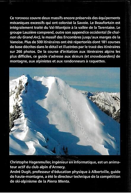 VOLOPRESS - BEAUFORTAIN LAUZIERE TOPO NEIGE