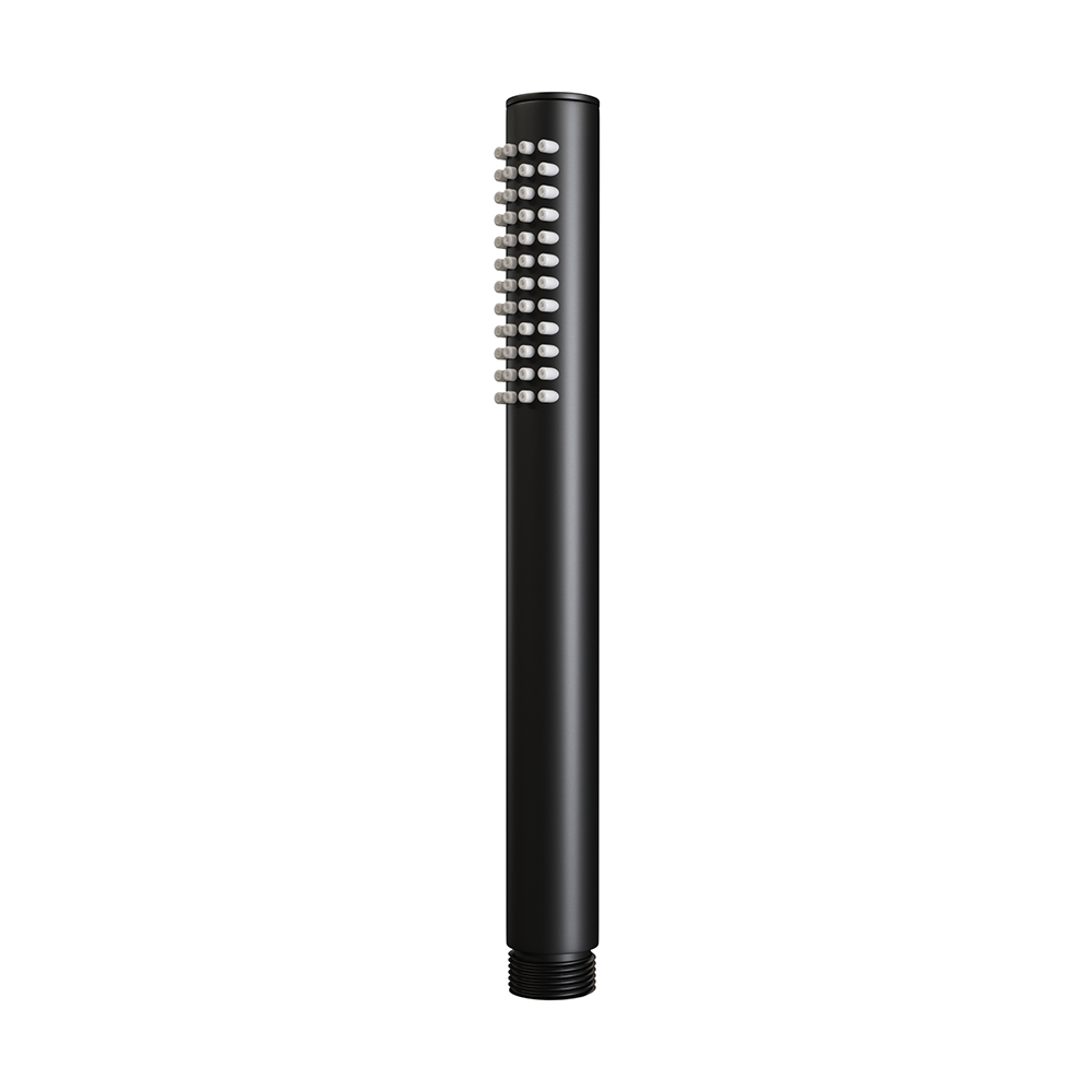 Brauer Black Edition opbouw regendoucheset met staafhanddouche en hoofddouche 20cm zwart mat