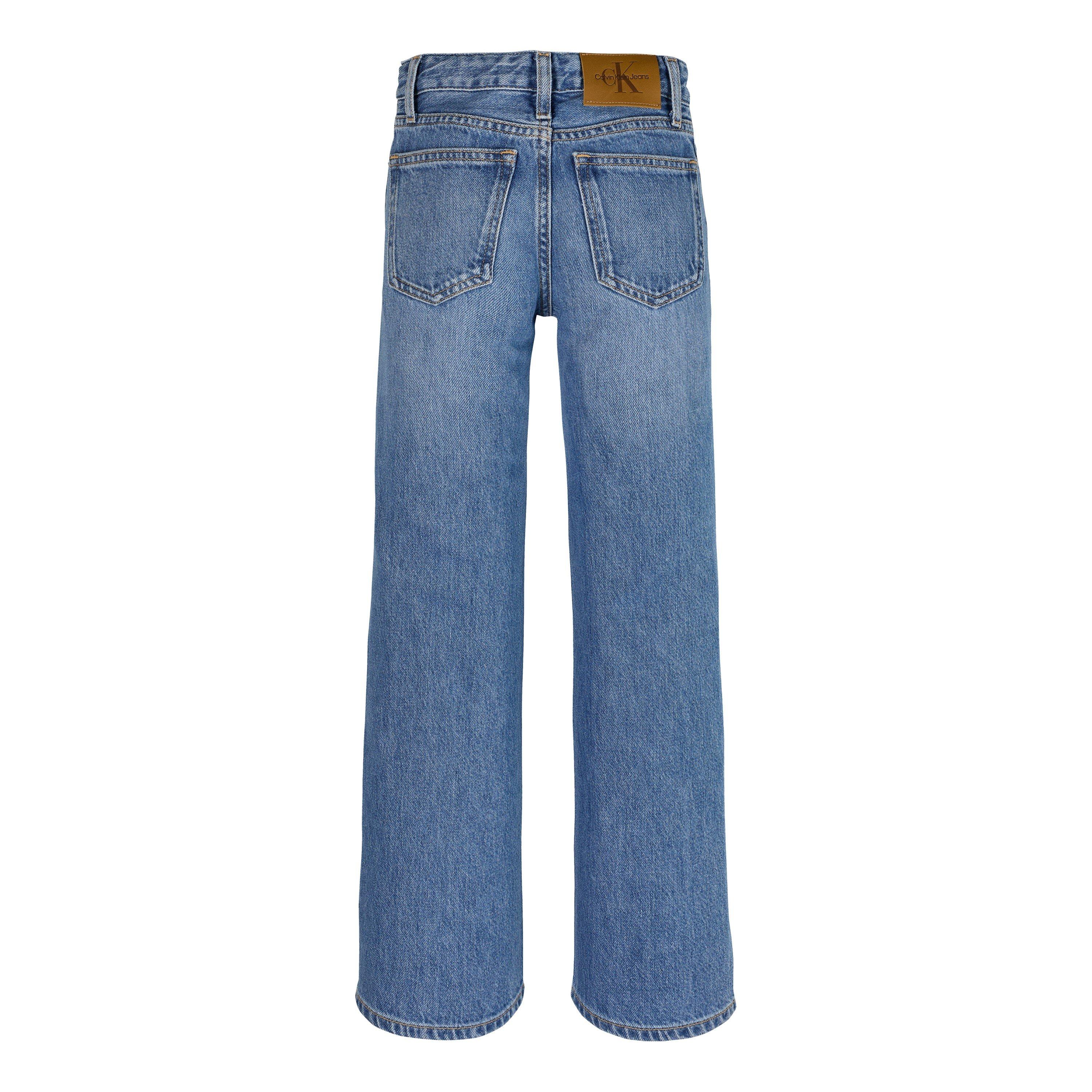 Calvin Klein Jeans WIDE LEG RELAXED LW SOFT BLUE