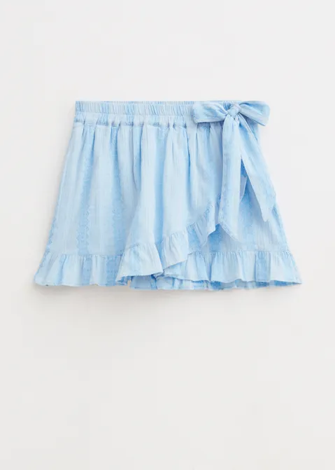 Skort met strik blauw (BLW.L)