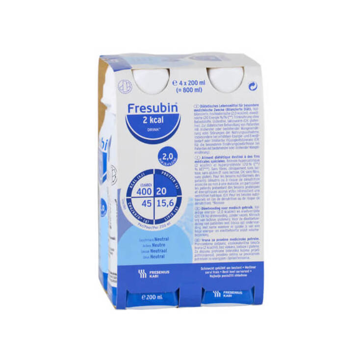 Fresubin 2 kcal Drink Neutral Trinkflasche, 4X200 ml