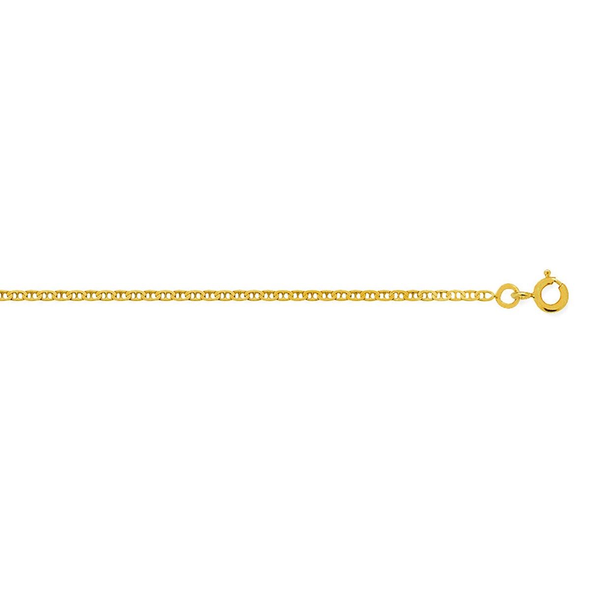 Chaine Brillaxis maille marine 1.5 mm 9 carats