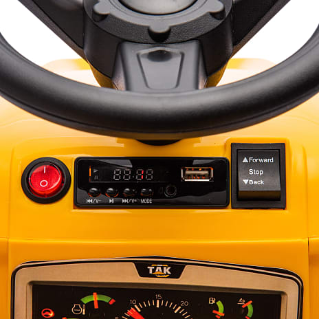Traktor med trailer 10,8 V - gul