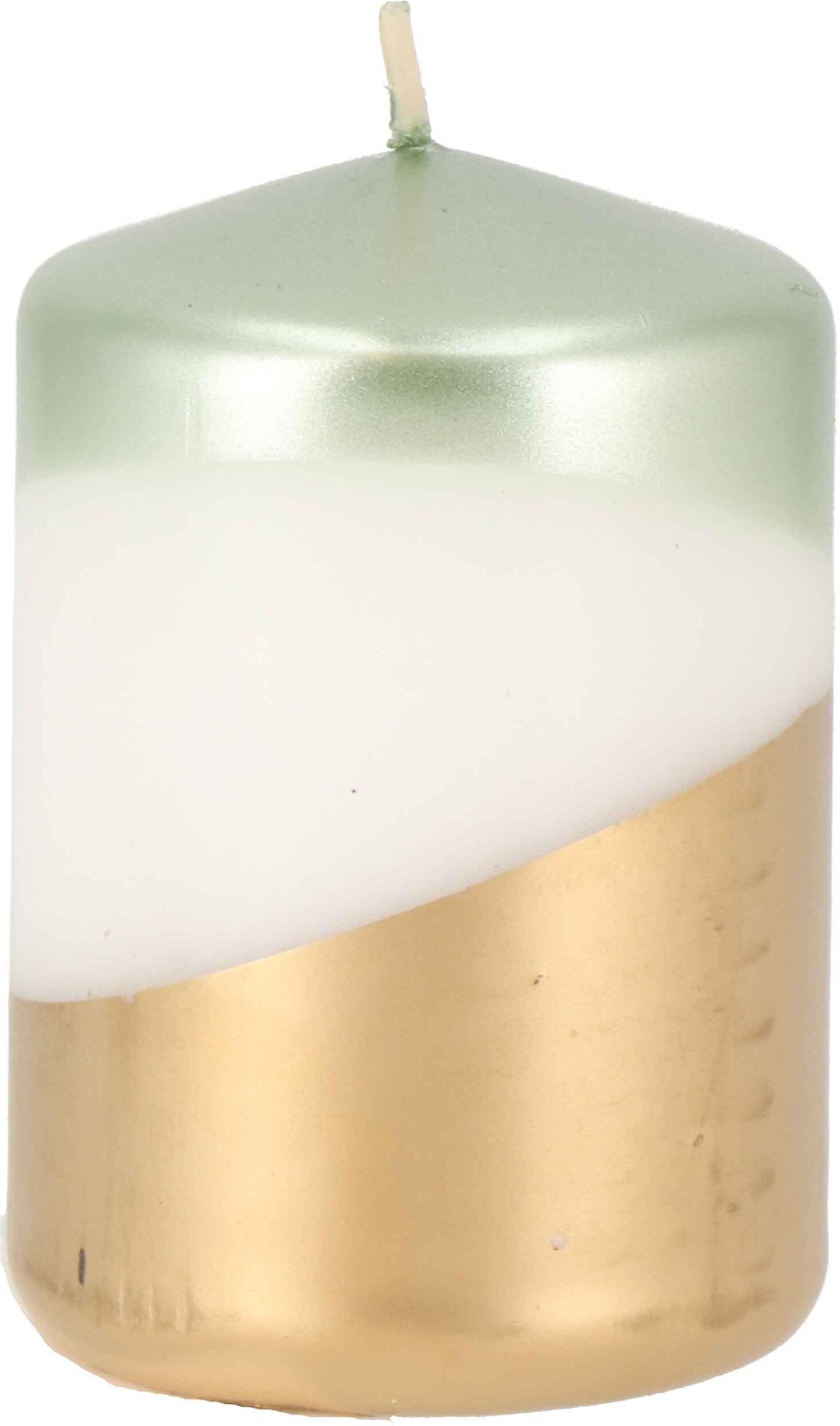 Stompkaars Duo Dip groen / goud 45 uur D 7 H 10 cm