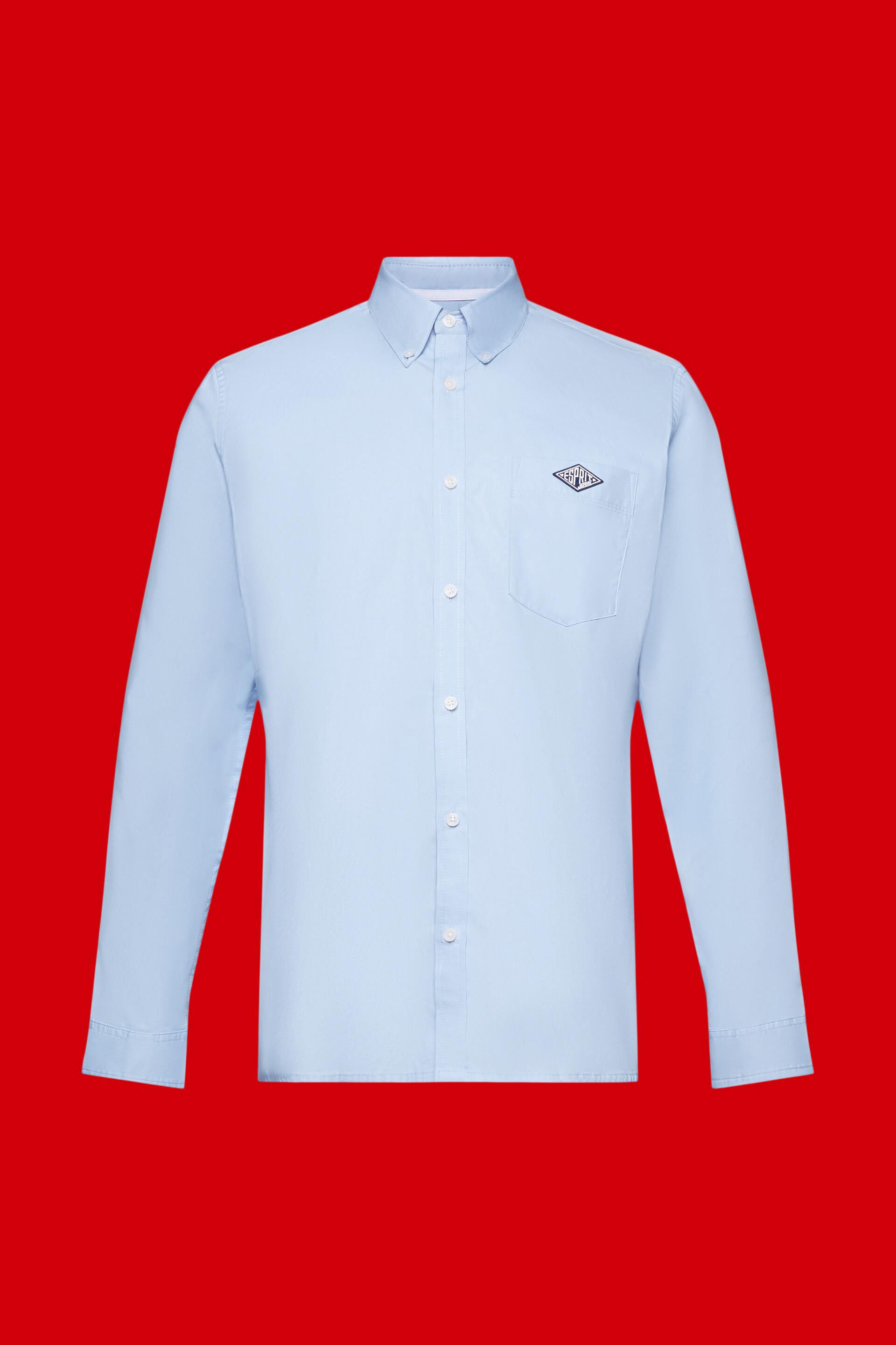 Chemise en coton dotée d'un col à pointes boutonnées