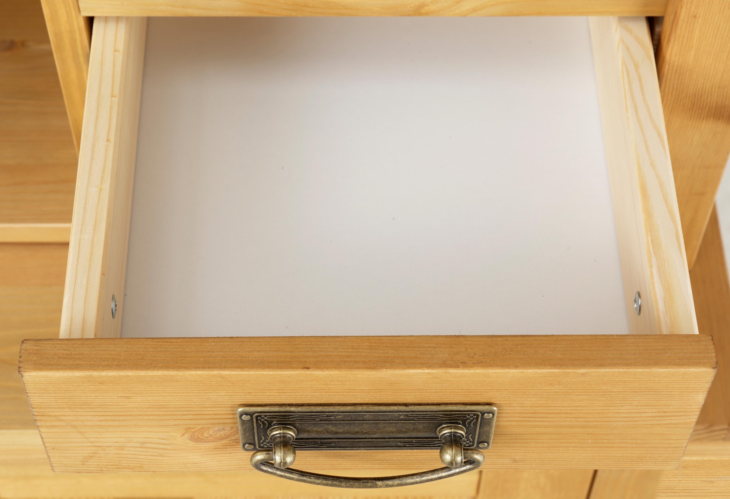 Home affaire Sekretär »Konrad« Schreibtisch aus Massivholz, mit viel Stauraum, B89 x H122 cm