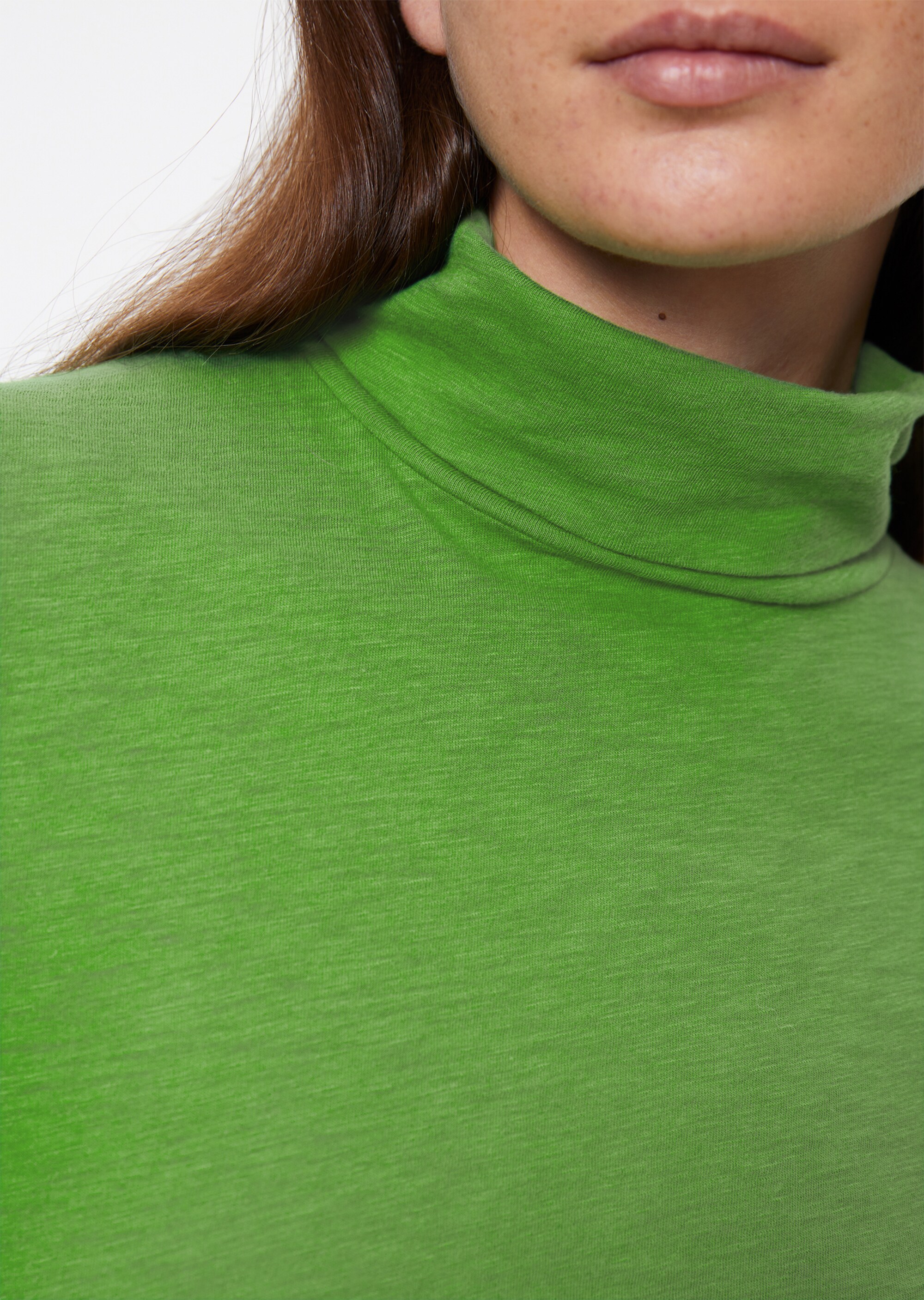 DfC Rollkragen-Longsleeve shaped aus Organic Cotton