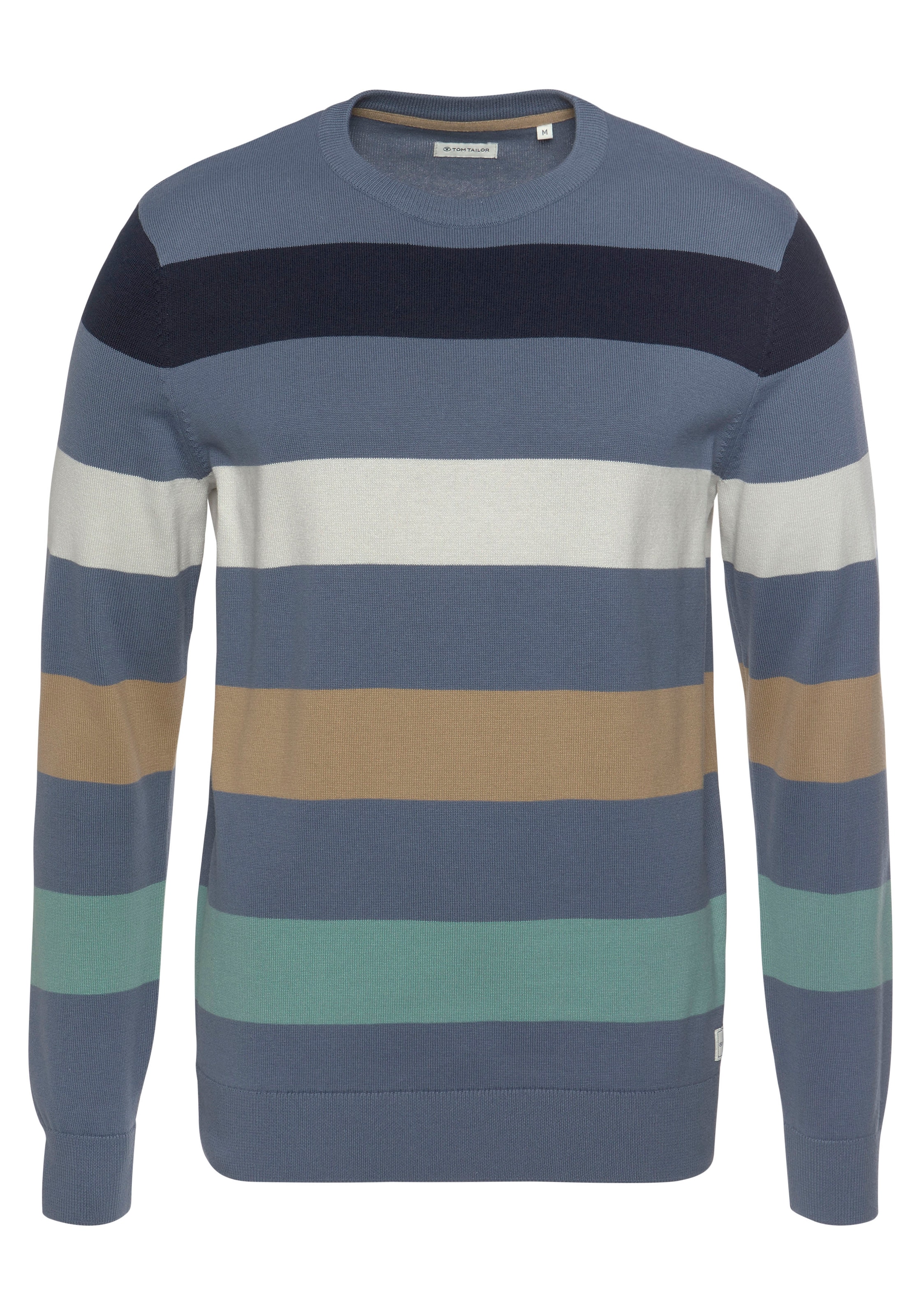 TOM TAILOR Strickpullover , mit Blockstreifen