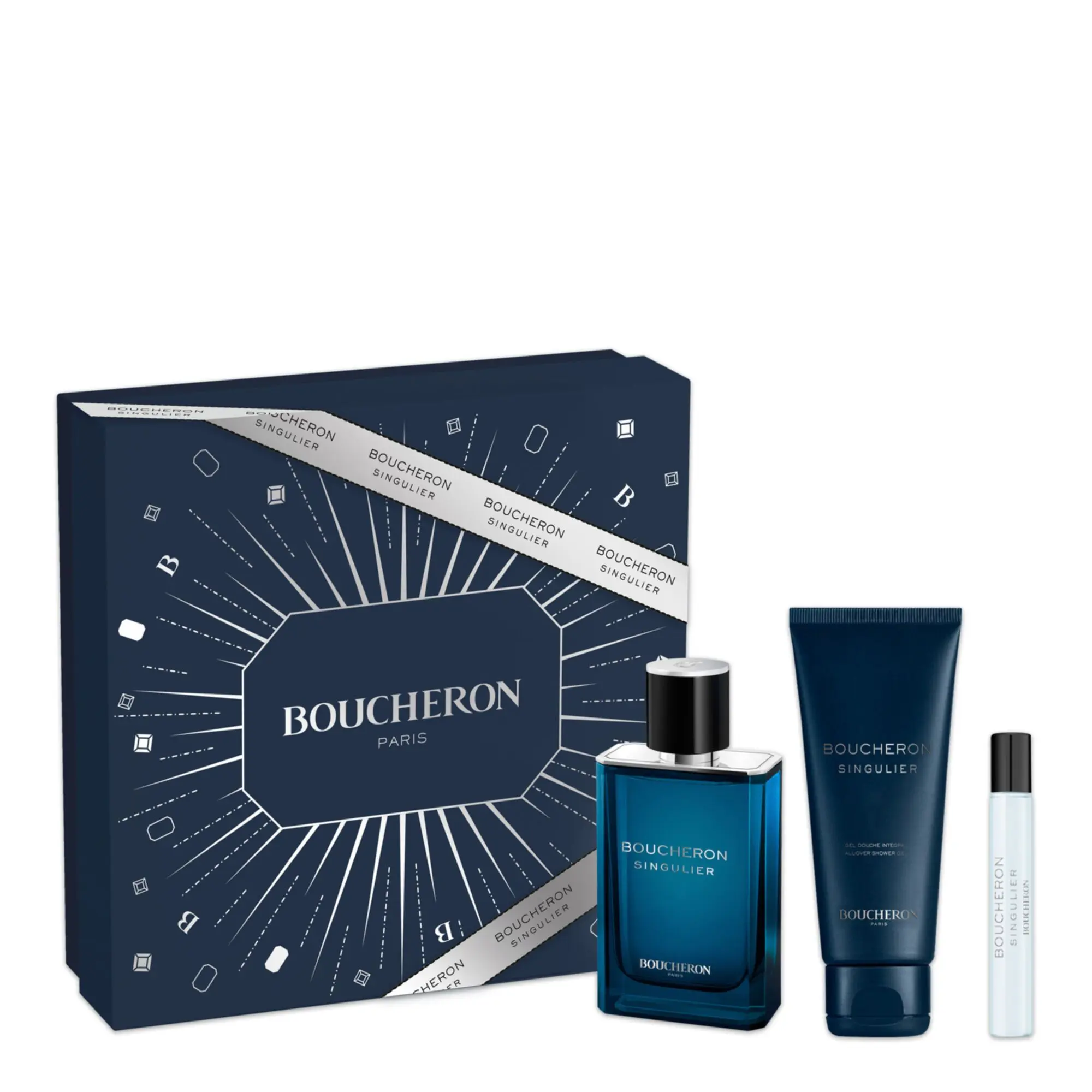 Boucheron - Coffret Singulier Eau de Parfum 100ml, 75,5ml & Gel Douche- Homme
