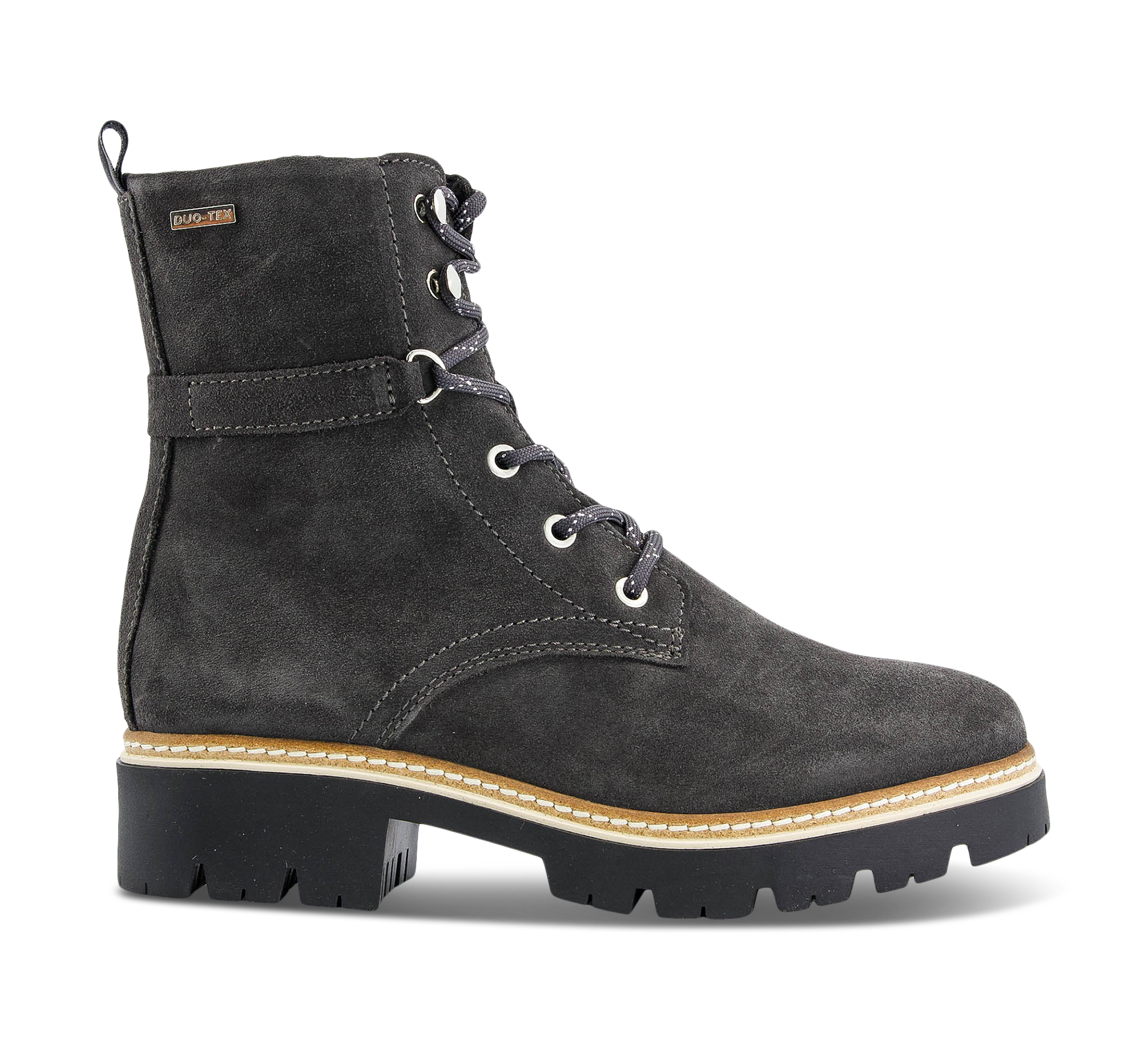 Tamaris Schnürstiefel grau