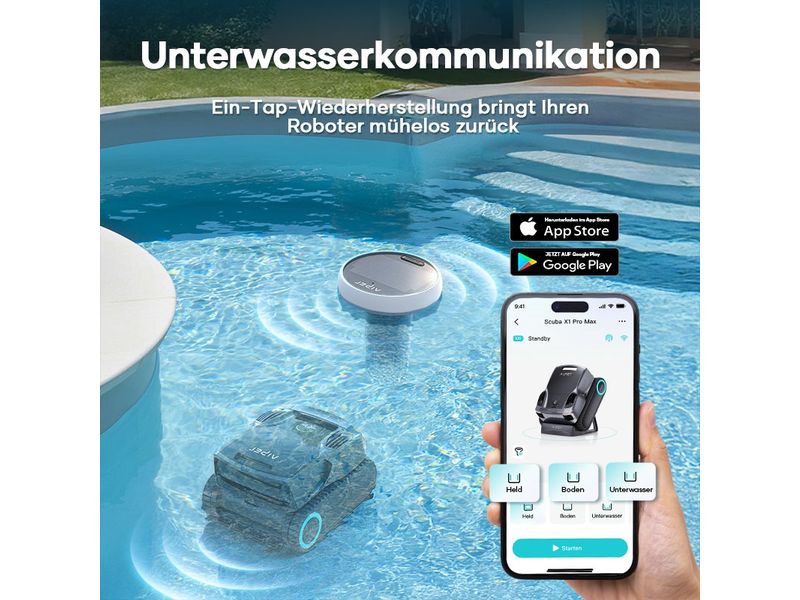 Aiper Poolreinigungs-Roboter Scuba S1 Kabelloser Roboter-Poolreiniger
