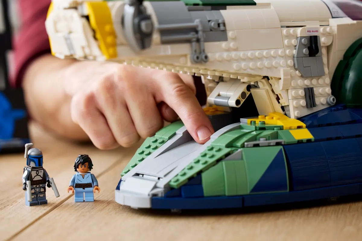 (2970-tlg. Set) Star Wars Klemmbausteine Spielzeug Modell Bausatz (75409) Lizenziert - Jango Fetts Sternenschiff der Firespray-Klasse