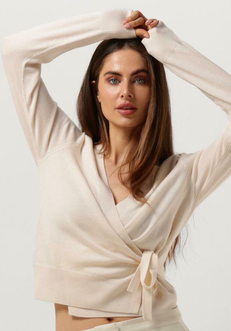 ANOTHER LABEL gebroken wit another label trui nanou cardigan