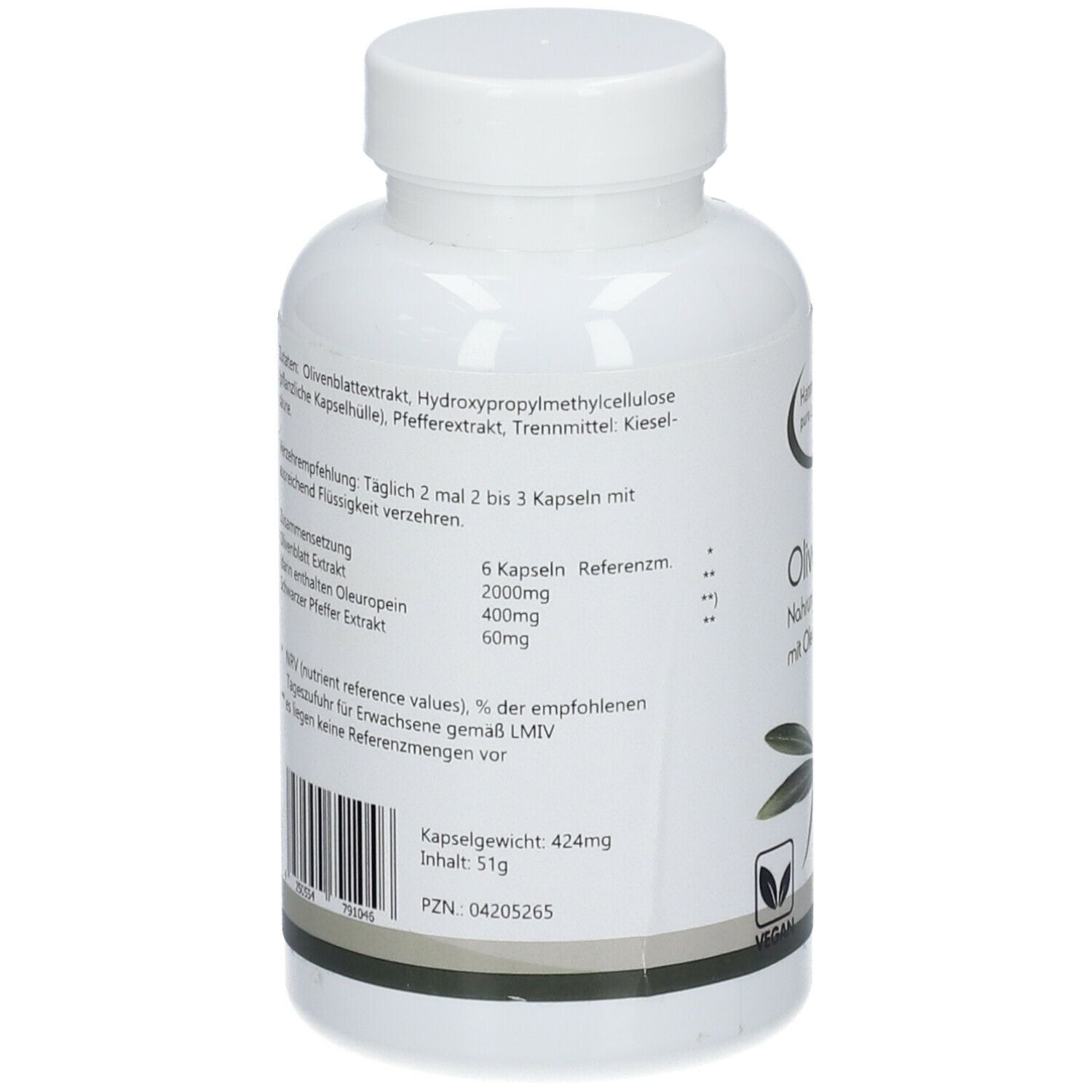 Hannes pure Lebenslust® OLIVENBLATT Extrakt