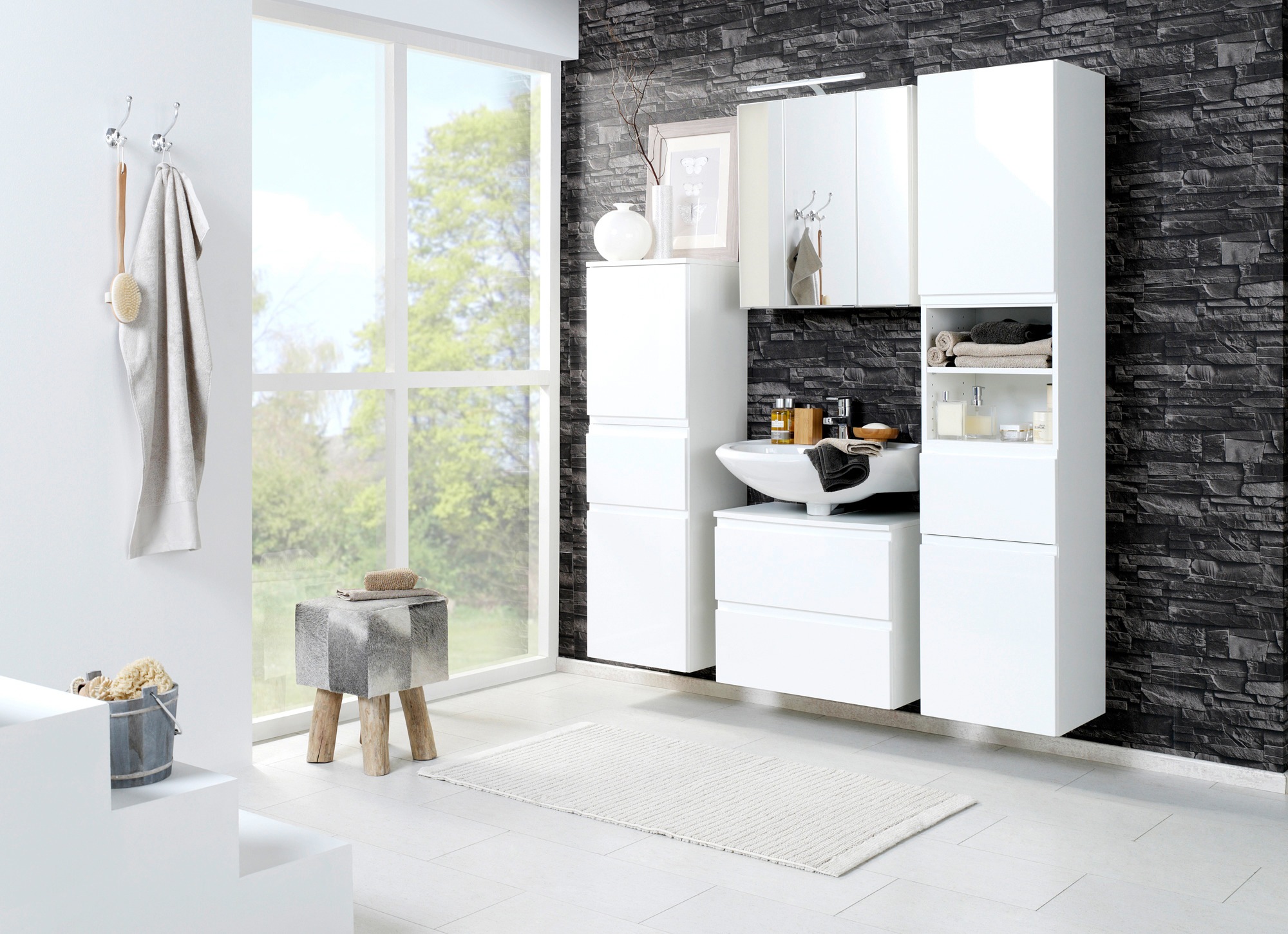 welltime Hängeschrank »Cardiff« Breite 40 cm, mit Softclose-Funktion